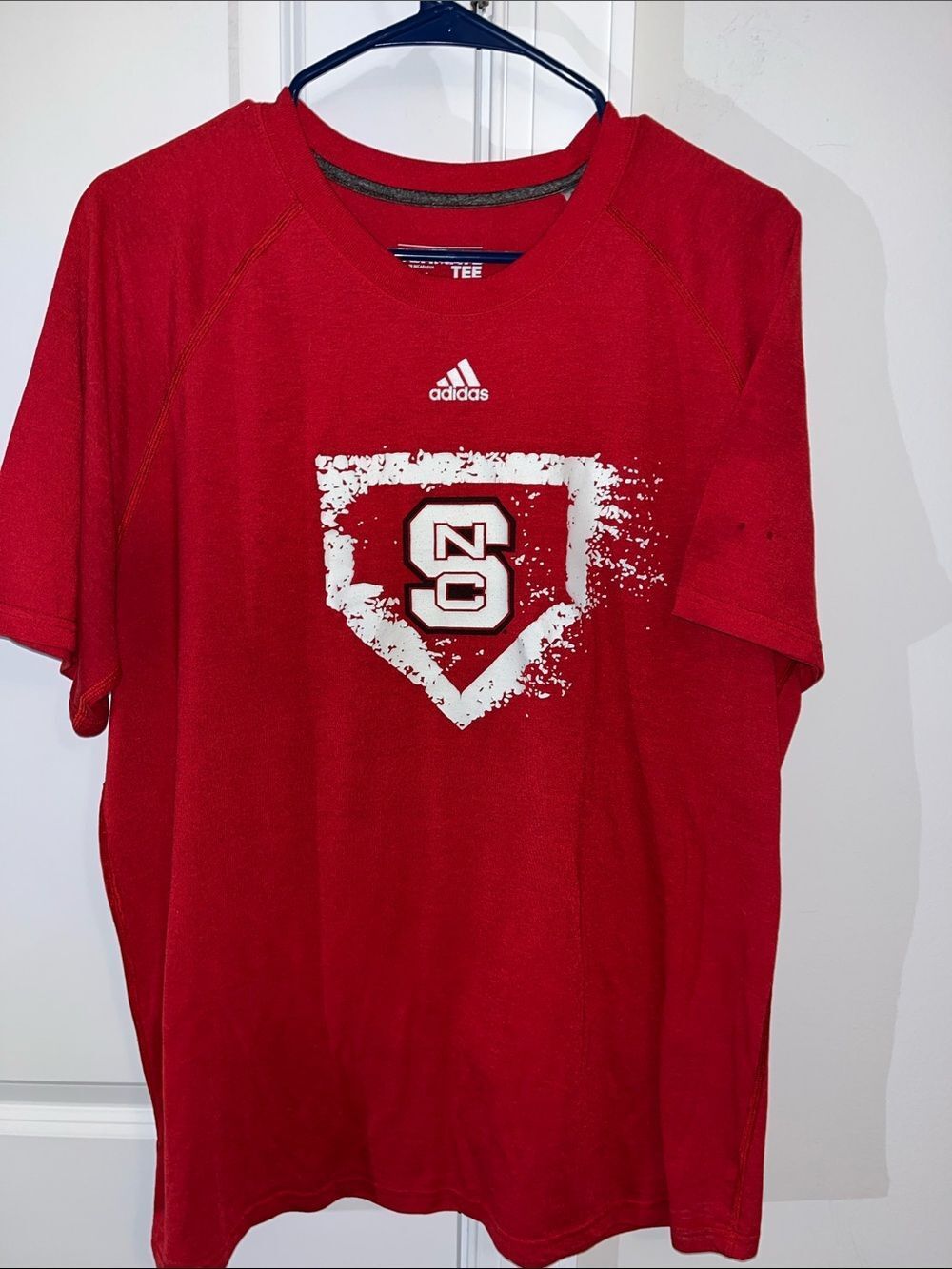 Adidas NC State Wolfpack Baseball Team issue practice T shirt XL Ultimate Tee
